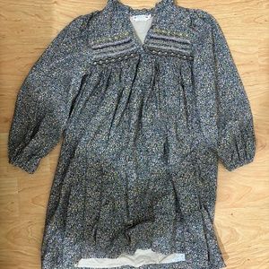 Bonpoint Juniors Floral Print Corduroy Dress